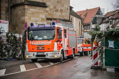 Esslingen: Undichte Gasflasche auf dem Weihnachtsmarkt